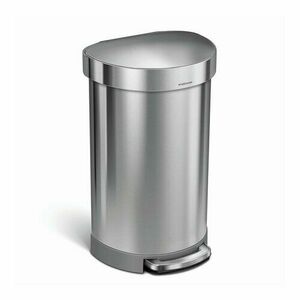 Simplehuman pedálos szemetes 45 L, matt acél kép