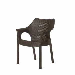 Cambridge Dark Brown rattan szék 61 x 54 x 80 cm, sötétbarna kép