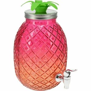EH Üveg italadagoló 4, 5 l, rózsaszín, rózsaszín kép