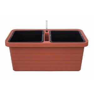 Berberis DUO Önöntöző virágláda, terrakotta, terrakotta, 78 cm kép