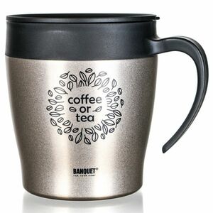Banquet Travel termo bögre TAZZA 330 ml, bézsszínű, bézs kép