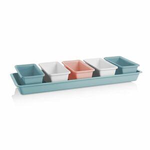 Gardenico Mini Garden virágláda készlet, 5 db-os, kék, 60 cm, kék kép