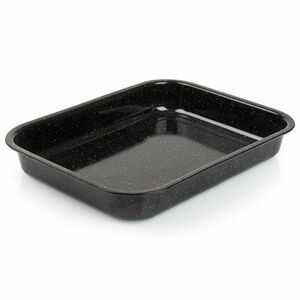 Bankett Zománc sütőedény CULINARIA Fekete 34 x 26x 5 cm, S kép