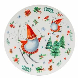 Altom Winter Gnomes porcelán desszert tányér 20 cm kép