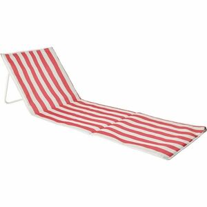 Strandszőnyeg háttámlával, csíkos, piros, piros kép
