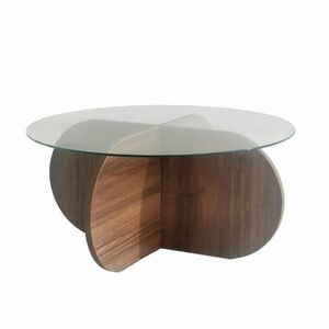 Bubble Walnut dohányzóasztal, sötétbarna kép
