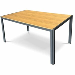 Autronic Kerti asztal, fém, polifából, barna, AZT-S1215 OAK kép