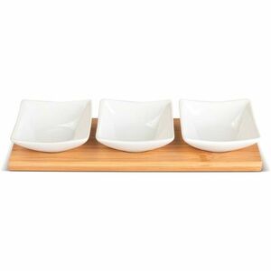 Lamart LT9217 4 részes tálalóedény készletBambusz, 26 x 8 cm kép