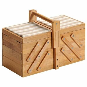 Kesper 58710 Varrókellék-szervező bambusz, 29 x 19x 16, 5 cm, 29 x 19 x 16, 5 cm kép