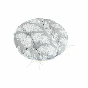 Bellatex Ülőpárna Adéla steppelt kerek Toll szürke, 40 x 40 cm kép