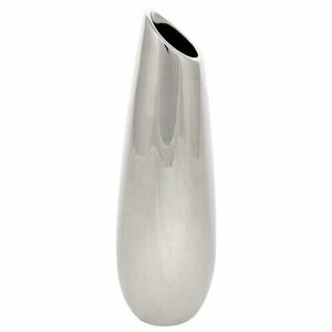 Silver kerámia váza, 12 x 36 x 12 cm kép