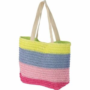 Csíkos strandtáska 47 x 15 x 38 cm, zöld, zöld kép