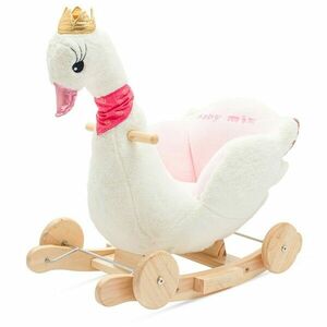 Baby Mix Hintázó játék kerekekkel és dallammalSwan fehér, 61 x 32 x 52 cm kép