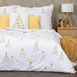 4Home Christmas tree karácsonyi pamut ágyneműhuzat, 140 x 220 cm, 70 x 90 cm, 140 x 220 cm, 70 x 90 cm kép