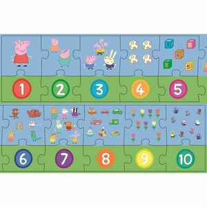 Trefl Peppa Malac Oktatási puzzle Számok, 20 db kép
