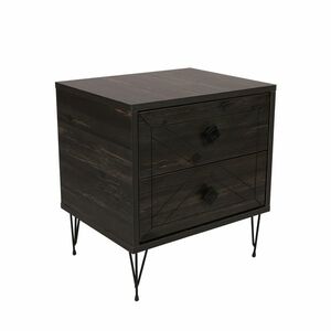 Luna Dark Brown éjjeliszekrény, sötétbarna kép