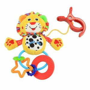 Baby Mix Gepárd plüss játék csörgővel, 11 cm kép