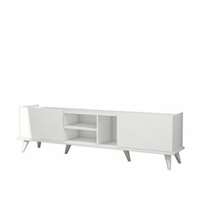 Elegante White TV asztal, fehér kép