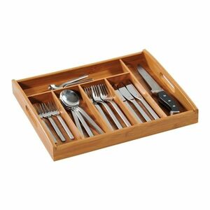 Kesper 58187 Bambusz komód, 6 rekeszes, 38 x 3 2 x5, 3 cm, 38 x 3 2 x 5, 3 cm kép