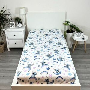 Jerry Fabrics Lilo and, Stitch "Rainbow" pamut lepedő, 90 x 200 cm kép