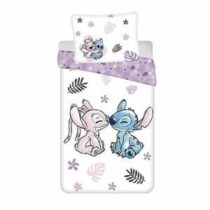 Jerry Fabrics Lilo és Stitch White pamut ágyneműhuzat, 140 x 200 cm, 70 x 90 cm kép