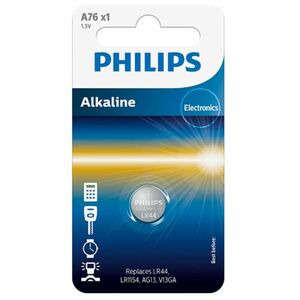 Philips A76 1, 5 V-os lúgos akkumulátor Philips A761, 5 V-os lúgos akkumulátor kép