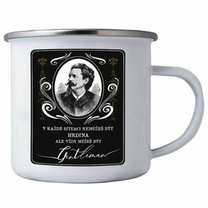 Bohemia Ajándék ón bögre Igazi úriember , 350 ml kép