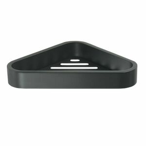 GEDY 328314 Smart sarokpolc zuhanyzóhoz, 17 x 3 x17 cm, fekete matt, fekete kép