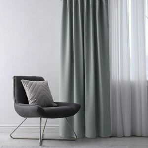 Restilo függöny Blackout EYELETS, ezüst, 140 x 245 cm, ezüst kép