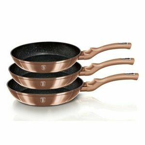 Berlinger Haus Rosegold Metallic Line 3 db-os serpenyő készlet kép