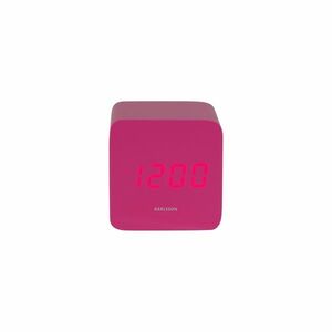 Karlsson 5982BP dizájner LED óra ébresztővel, rózsaszín, 7 cm kép