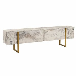 TV asztal Serenity Gold, szürke kép