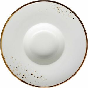Mäser Gourmet tányér Pintar Fehér barna pöttyök 26cm, barna kép