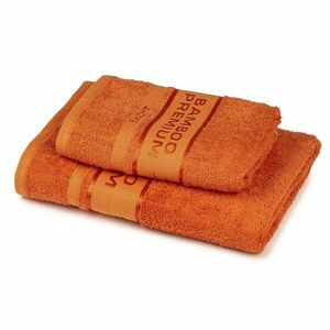 4Home Bamboo Premium törölköző és fürdőlepedő szett sötét lazac színű , narancssárga kép