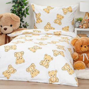 4Home Teddies pamut ágyneműhuzat, 140 x 200 cm, 70 x 90 cm, 140 x 200 cm, 70 x 90 cm kép