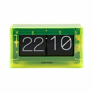 Karlsson 5976YE design fali/asztali óra zöld, 21 cm kép