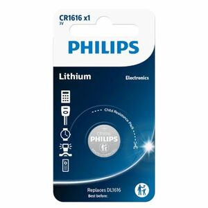 Philips akkumulátor CR1616 3 V, lítium gombb elem kép