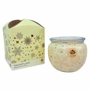 Arome Snow gyertya üvegben és virágos dobozban, 90 g kép
