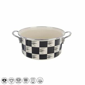 Orion Zománc lábas Chessboard Lem , 3 l, átmérő 22cm kép