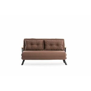 Sando 2 Light Brown kinyitható kanapé, sötétbarna kép