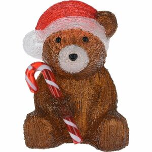 Candy bear karácsonyi LED dekoráció, 24 cm kép