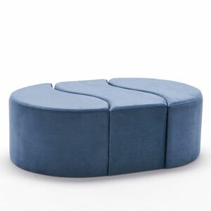 Alya Puf Blue zsámoly, kék kép