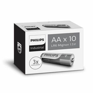 Philips ipari AA ultra-alkalikus elemek, 10 db kép