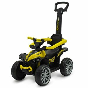 Baby Mix Mega Prime EVA gyerek futóbicikli vezetőrúddal, sárga, sárga kép
