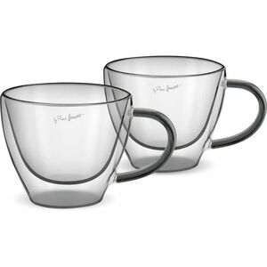 Lamart LT9117 2 darabos cappuccino pohárkészletVaso, 190 ml, fekete, fekete kép