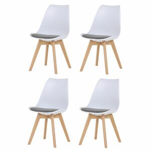 Étkezőszék garnitúra CT-X7056 GREY, 4 db, szürke kép