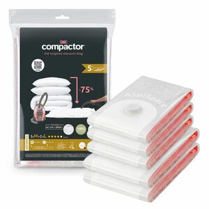 Tömörítő Aspispace 3x M 70 l, 2x L 120 l, 5 dbvákuumos tároló zsákok készlete, 5 db kép