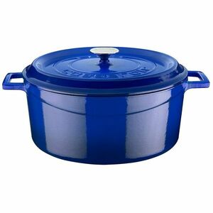 LAVA fém öntöttvas edény, átmérő 32 cm, kék, 9, 8 l kép