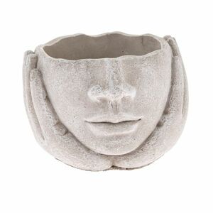 Beton edényfedő Head in hands szürke, 15 x 11 cm kép