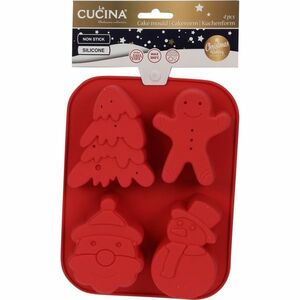 La Cucina Christmas szilikon sütőedény, 21, 5 x 3 x 16 cm kép